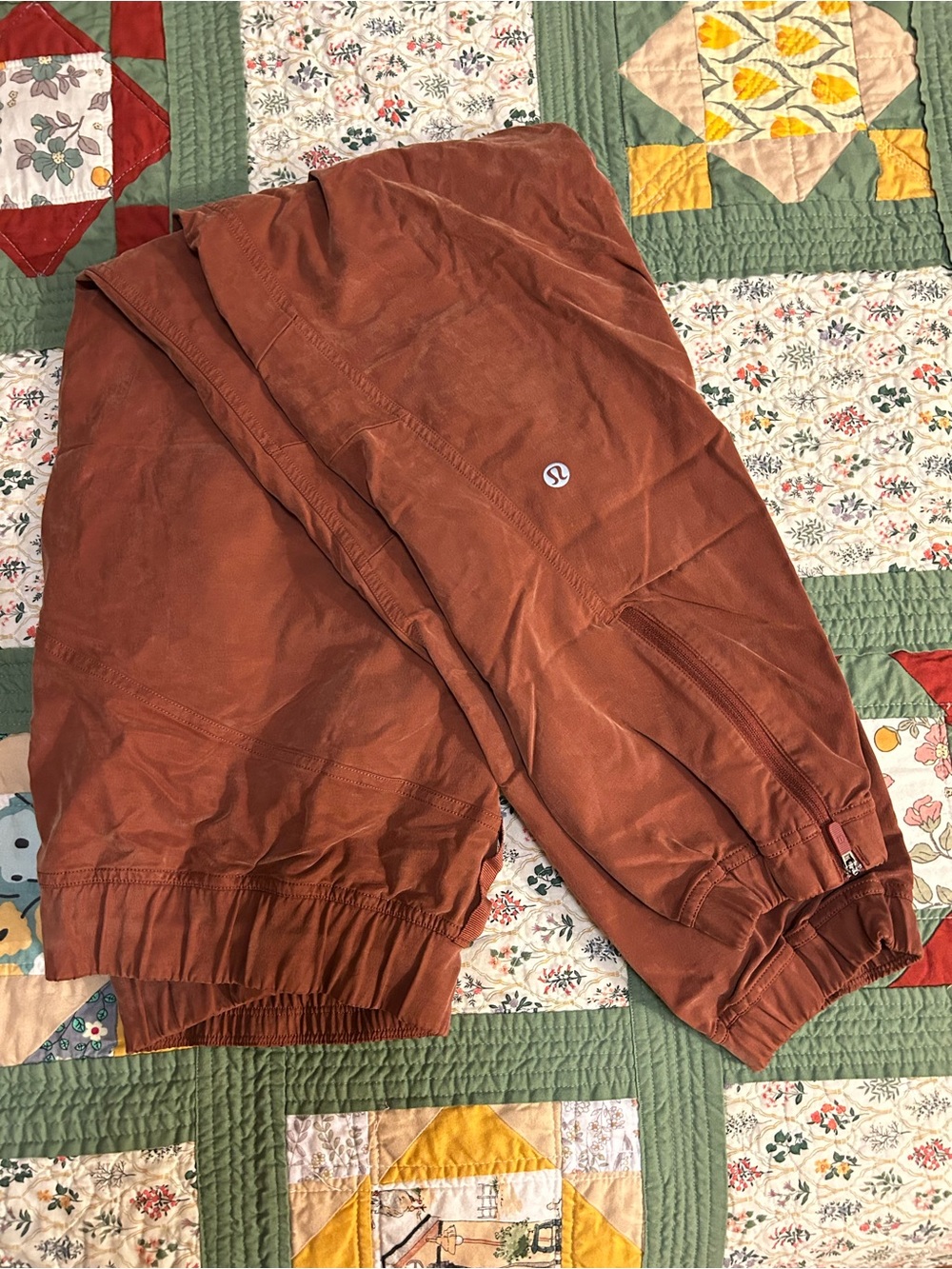 lululemon athletica Rust Brown Track Joggers